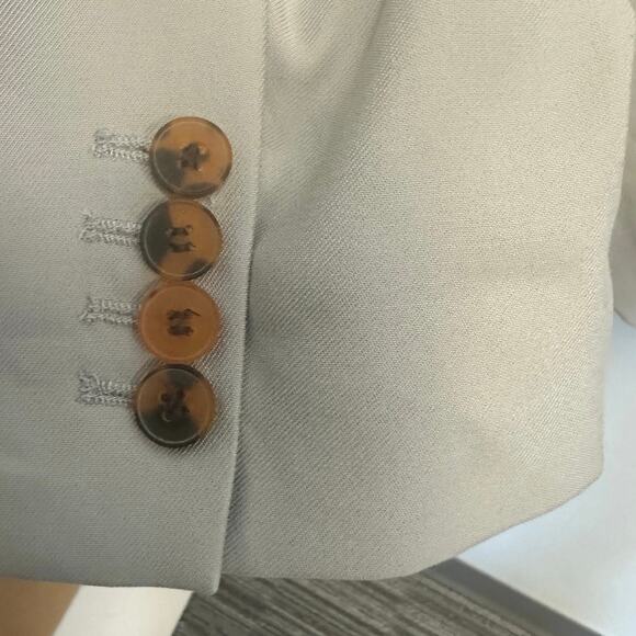 Danielle Bernstein WeWoreWhat Light Gray Oversized Blazer Career Office Siren - Picture 8 of 11